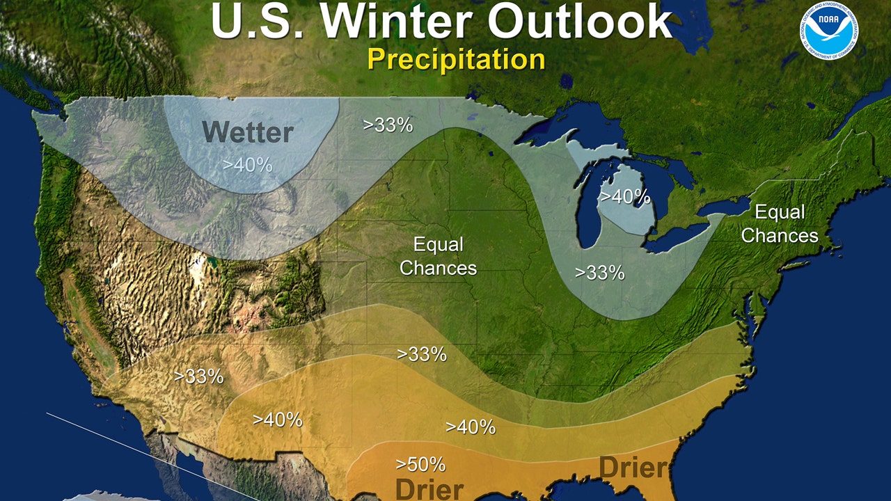 Winter outlook Warm south; cooler north; murky in middle Fox News