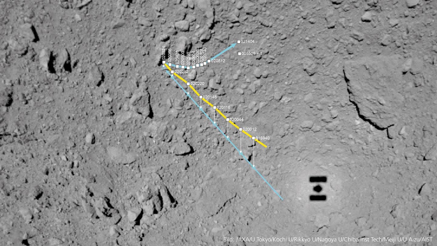 'Crazy' rocky surface of asteroid Ryugu revealed in MASCOT Lander images