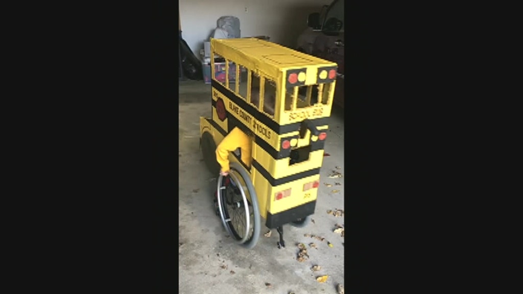 Halloween costumes wouldn't fit his son's wheelchair. Now he