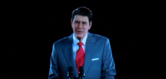 Ronald Reagan comes back to life at presidential library – via virtual reality