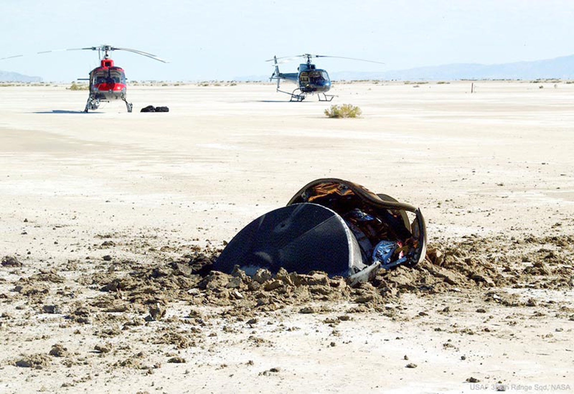 NASA posts photo of crashed 'flying saucer from outer space'