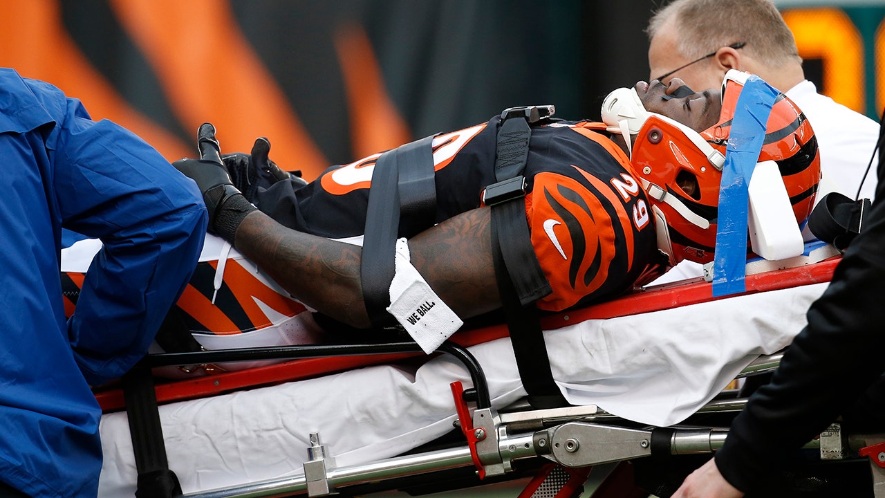 Cincinnati Bengals cornerback Tony McRae (29) after an NFL football  preseason game between the Indianapolis Colts and the Cincinnati Bengals at  Paul Brown Stadium in Cincinnati, OH. Adam Lacy/CSM Stock Photo 