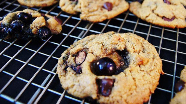 Chocolate Chip Blueberry Peanut Butter Cookies
