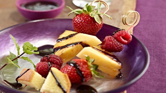 Chocolaty Fruit Skewers