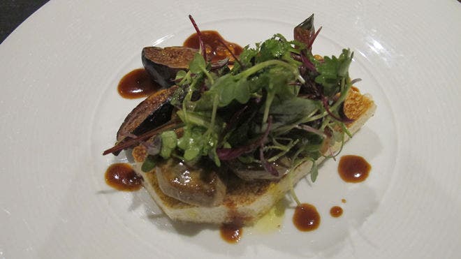 Pan-Seared Hudson Valley Foie Gras on Toasted Foccaccia