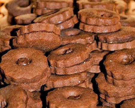 Peanut Butter and Nutella-Filled Linzer Tarts