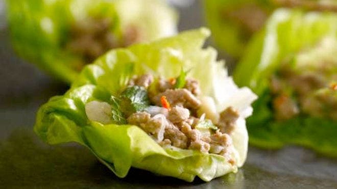 Tea-Marinated Duck Lettuce Cups