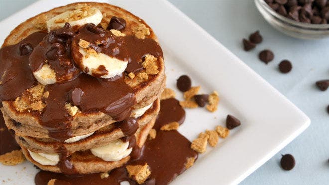 Banana S’mores Pancakes