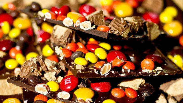 Spring Cleaning Chocolate Peanut Butter Lover's Bark