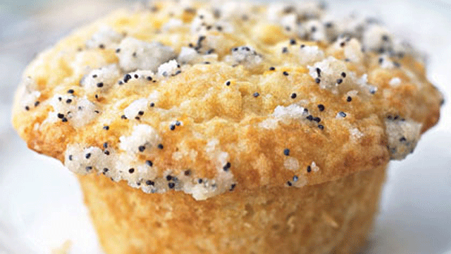 Sour Cream Muffins with Poppy Seed Streusel