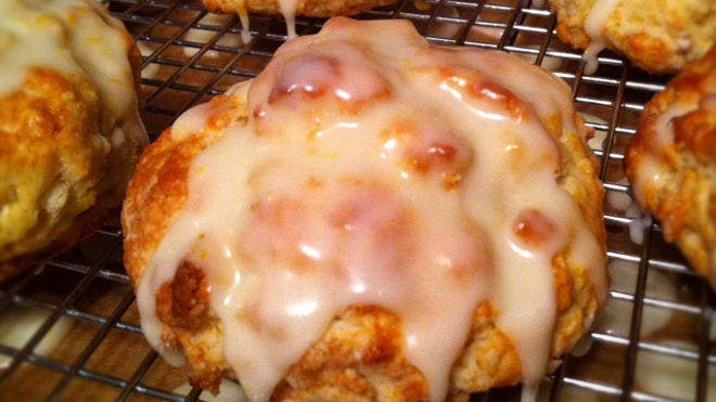 Orange Scones with Orange Glaze