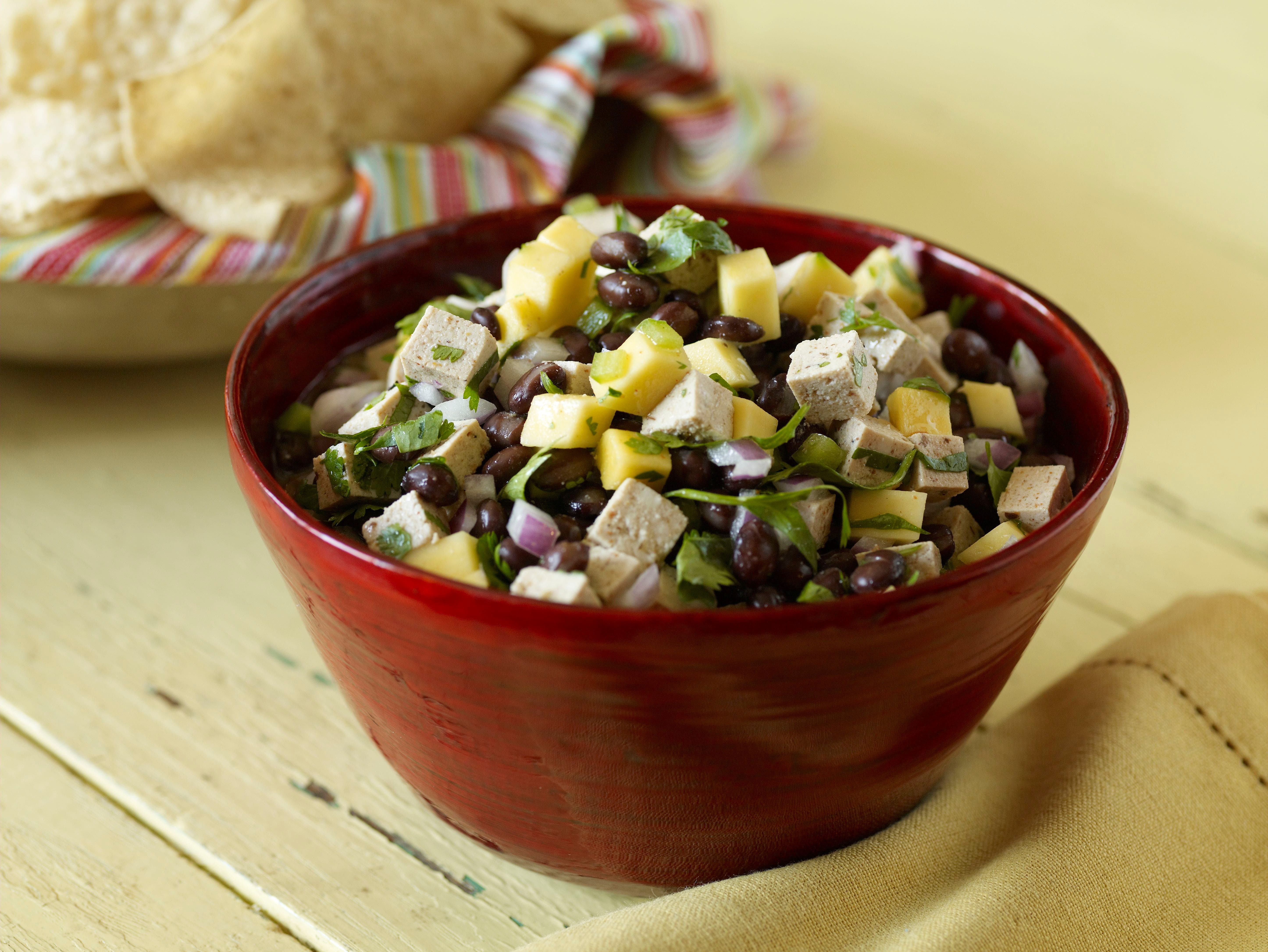 Tofu Mango Black Bean Salsa