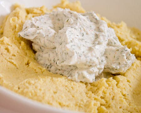 Lemon Hummus with Lebneh