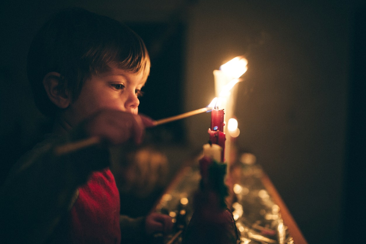 фото детской свечи