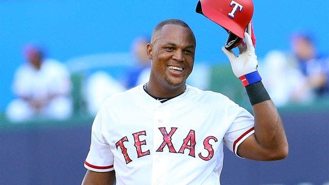 Adrian Beltre inducted into Rangers Hall of Fame with PA man Chuck Morgan