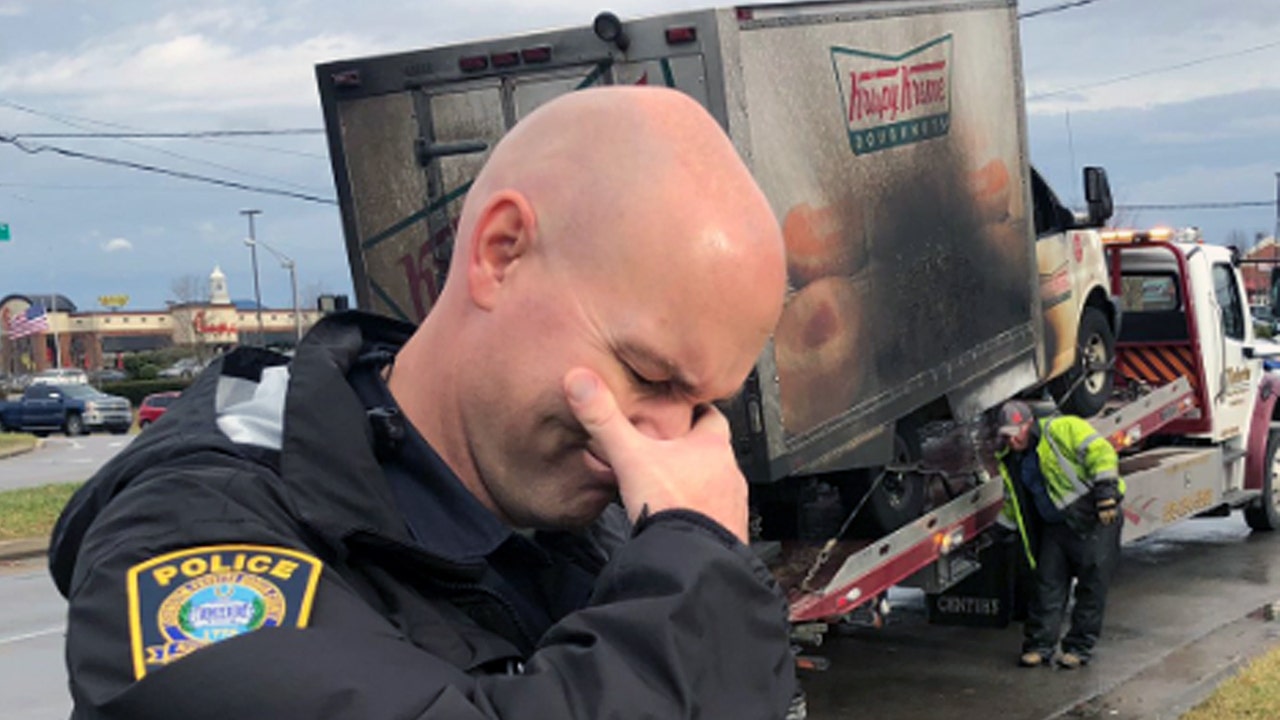 Cops grieve 'Krispy Kreme Doughnuts' lost in NYE truck fire: 'No words'