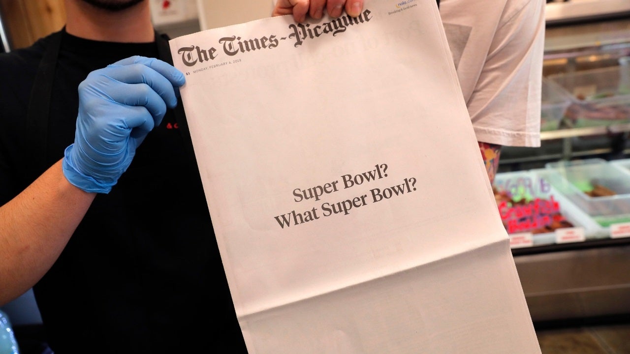 New Orleans won the Super Bowl of front page headlines 