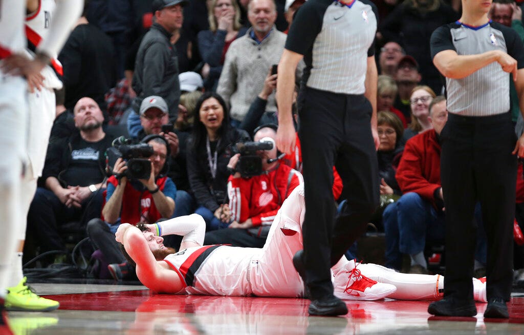 A impressionante lesão de Nurkic que comoveu a NBA