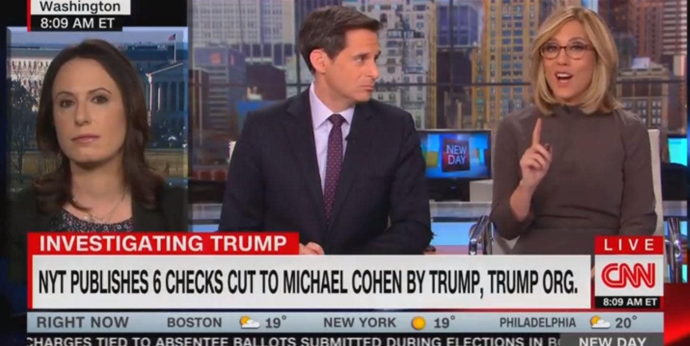 New York Times reporter clashes with CNN anchor over Trump check story ...