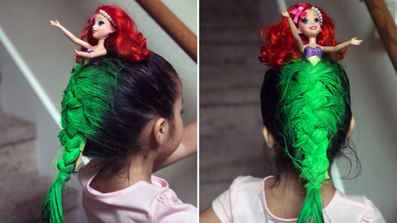 Girl with 'Little Mermaid'-inspired hairdo wins school's 'Crazy Hair Day' |  Fox News