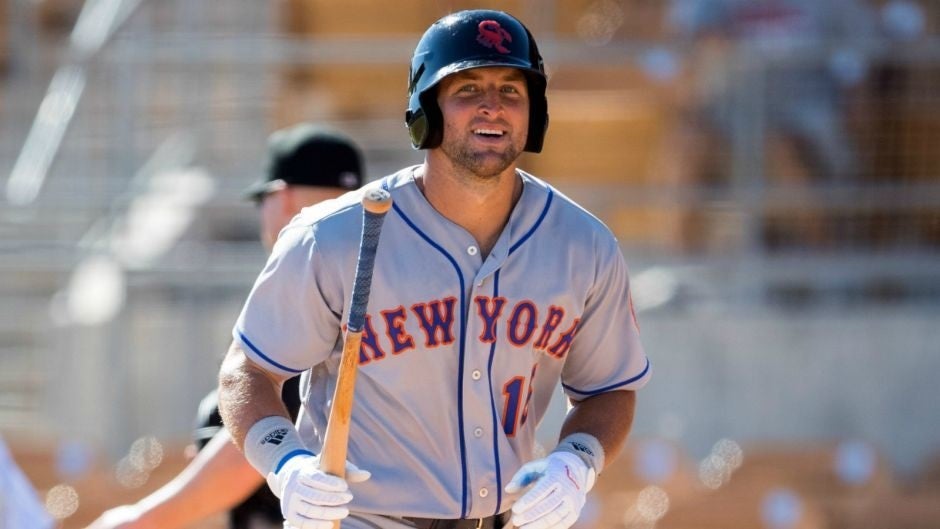 New York Mets video: Tim Tebow goes deep in spring training game