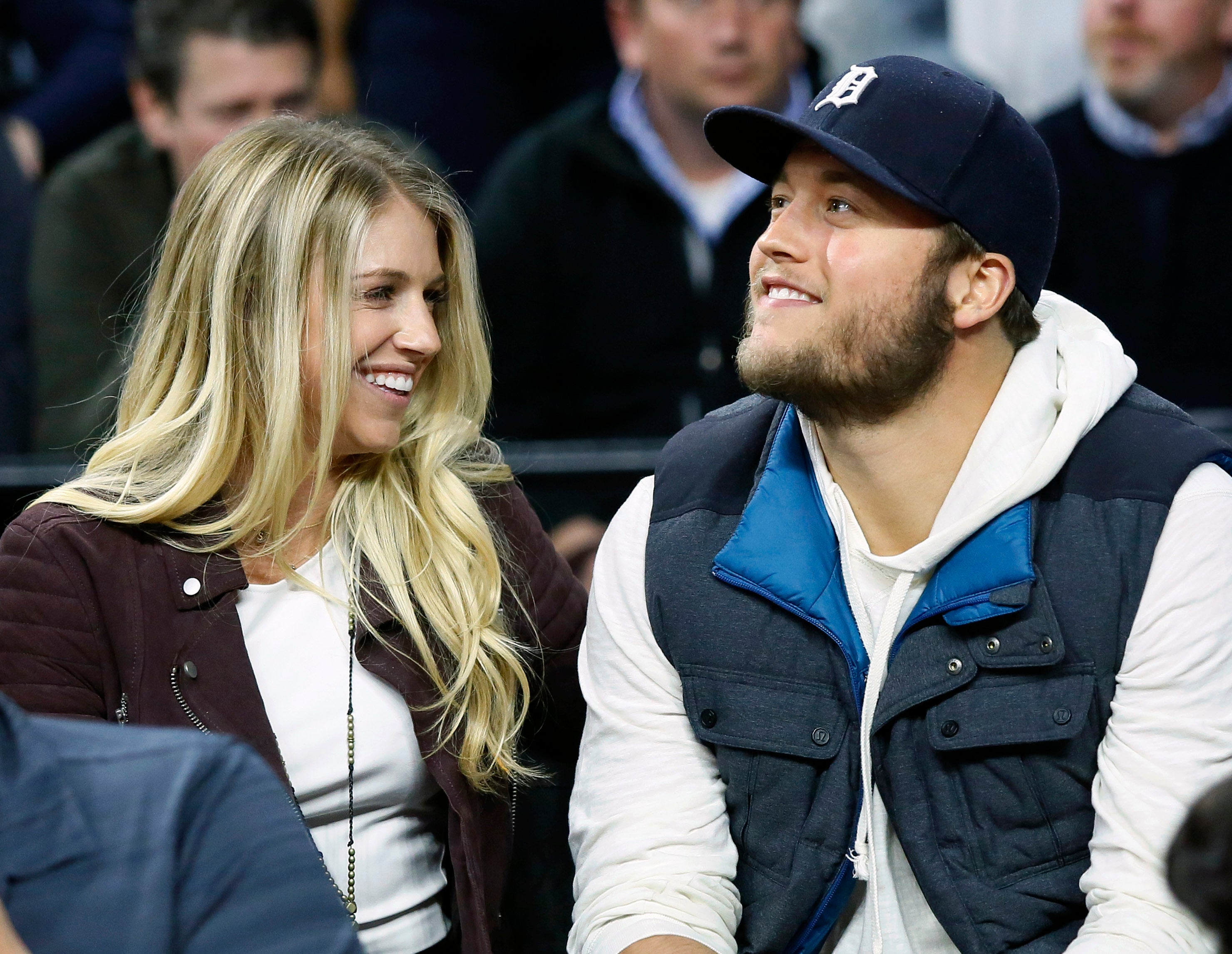Matthew Stafford’s wife Kelly reacts to the sheep trade report