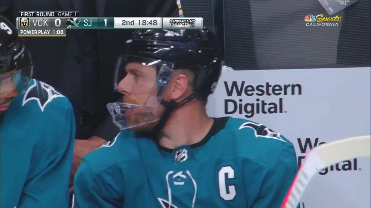 Sharks’ Pavelski scores ‘facegoal’ during playoff game before reported search for teeth