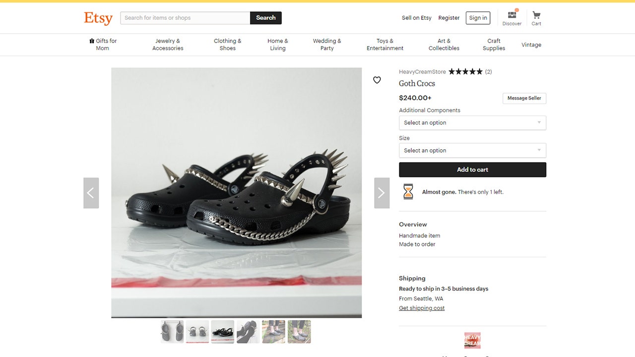 Goth crocs with spikes and chains exist - and the internet kind of likes  them