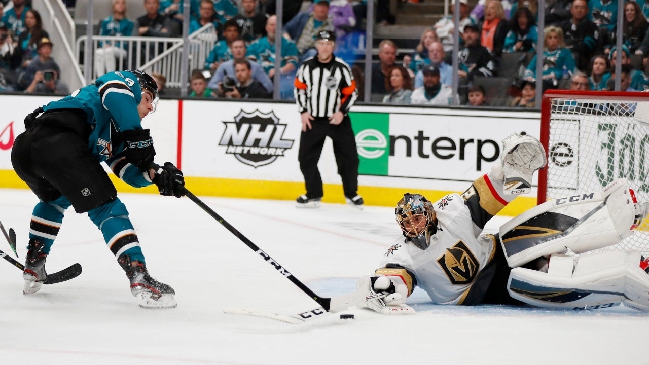 Golden Knights tie series with Sharks with 5-3 win in Game 2