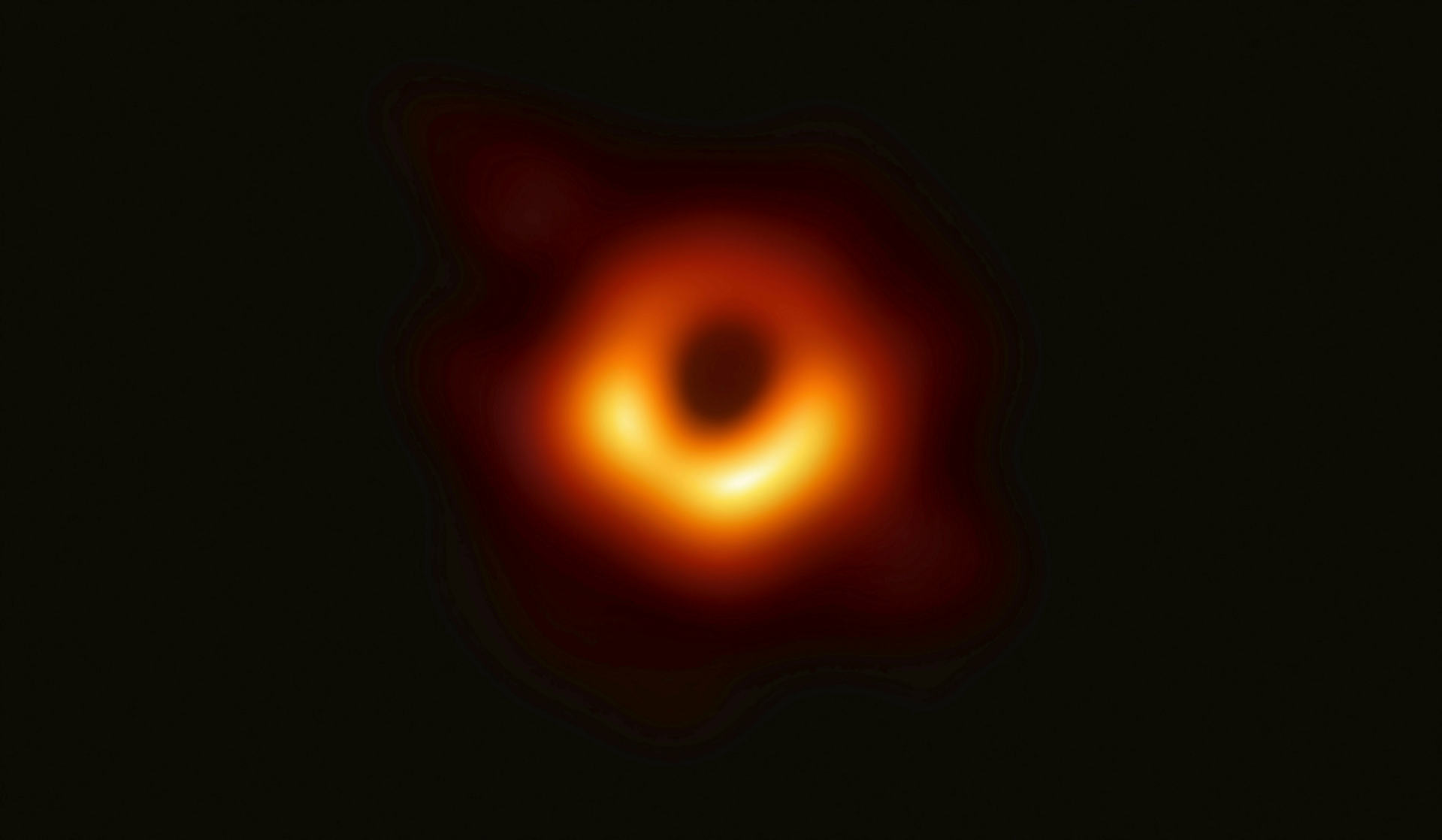object getting sucked up by a black hole