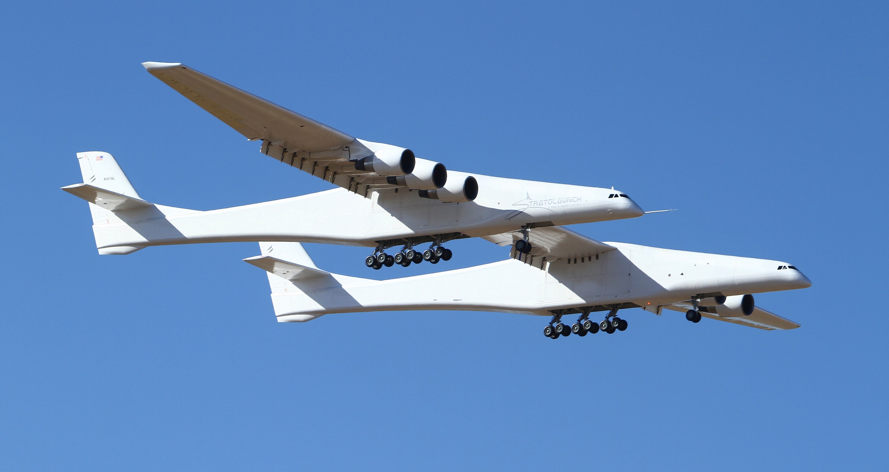 Stratolaunch, world's largest aircraft by wingspan, makes historic