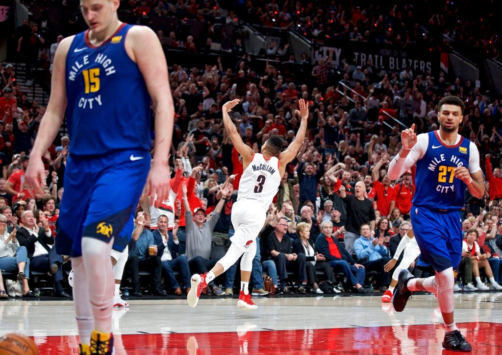 Portland Trail Blazers outlast Denver Nuggets 140-137 in historic quadruple overtime Game 3