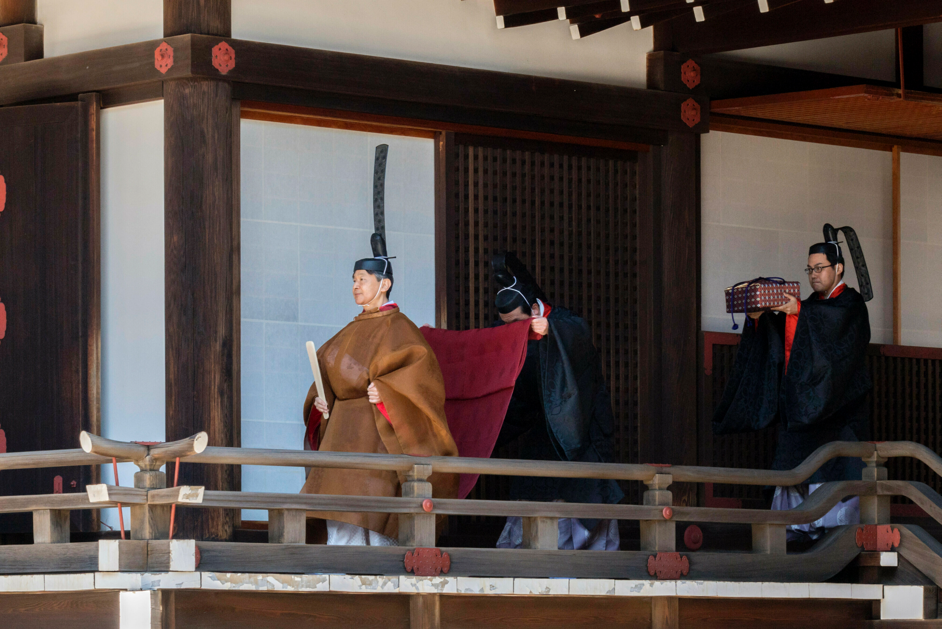 Japanese Emperor Naruhito takes part in sacred goddess ritual to