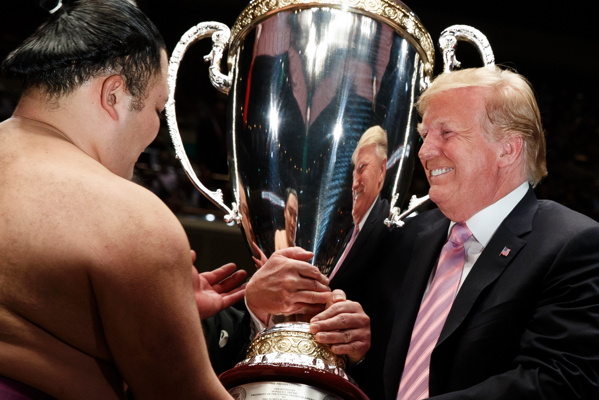 Trump watches sumo, but it's not just a sport in Japan