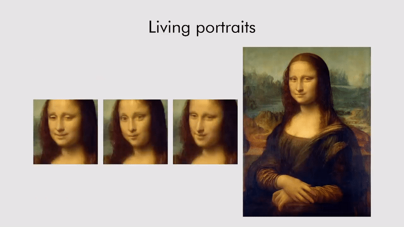 A new type of artificial intelligence can generate a "living portrait" from just one image.