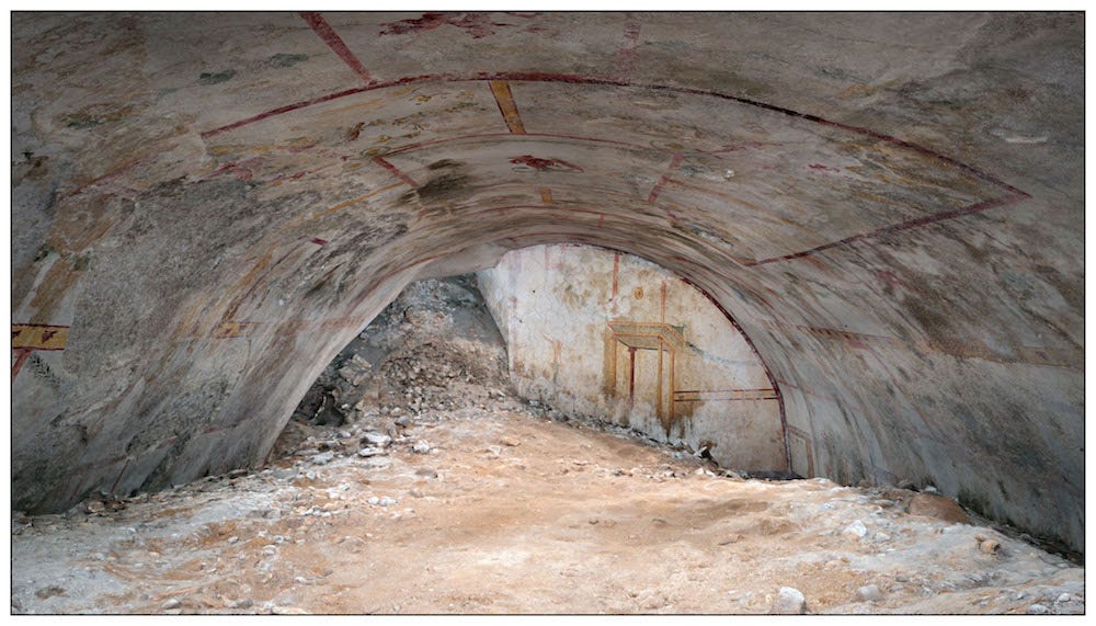 Archaeologists discovered a hidden chamber in Roman emperor Nero's underground palace