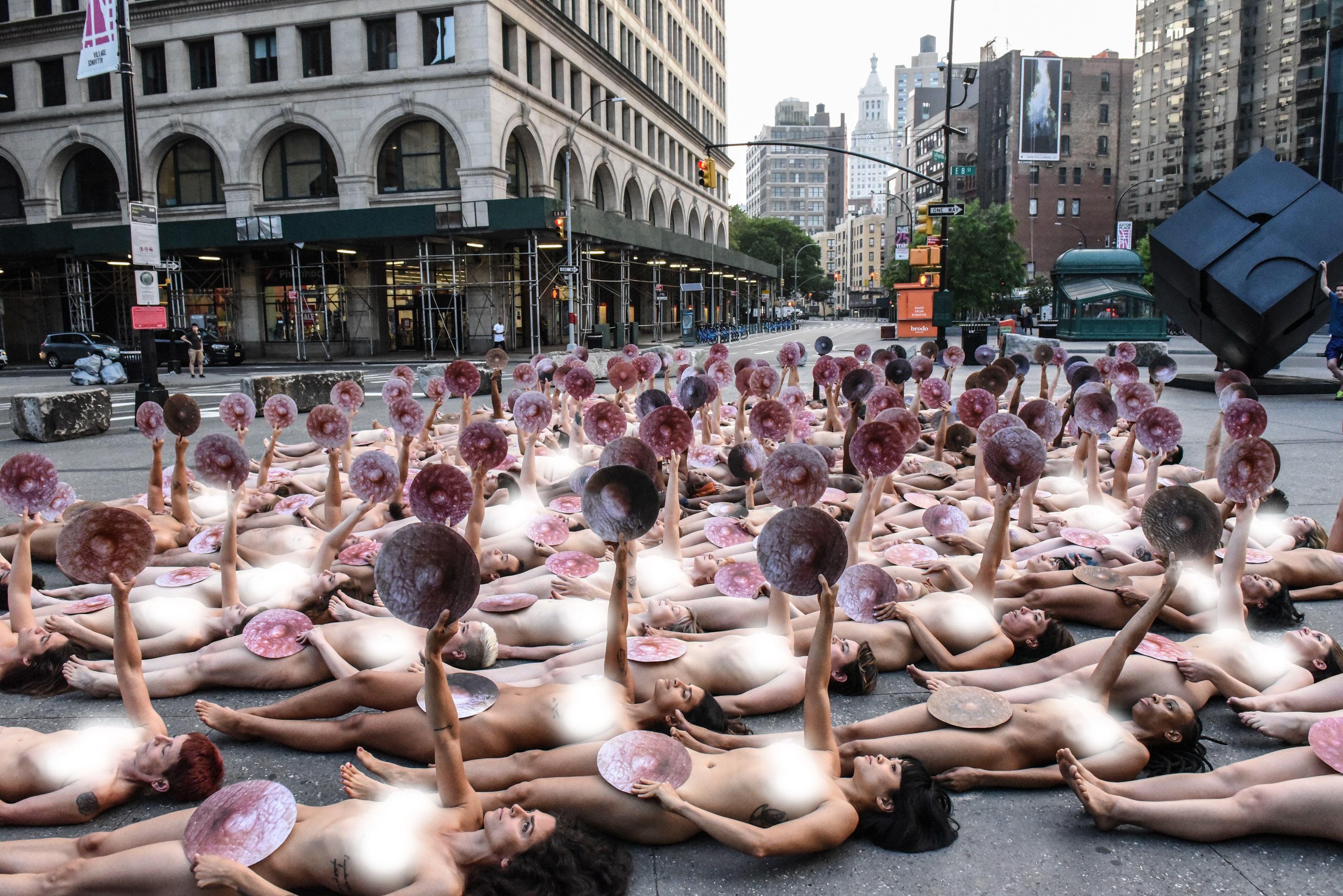 nude protest Esquire