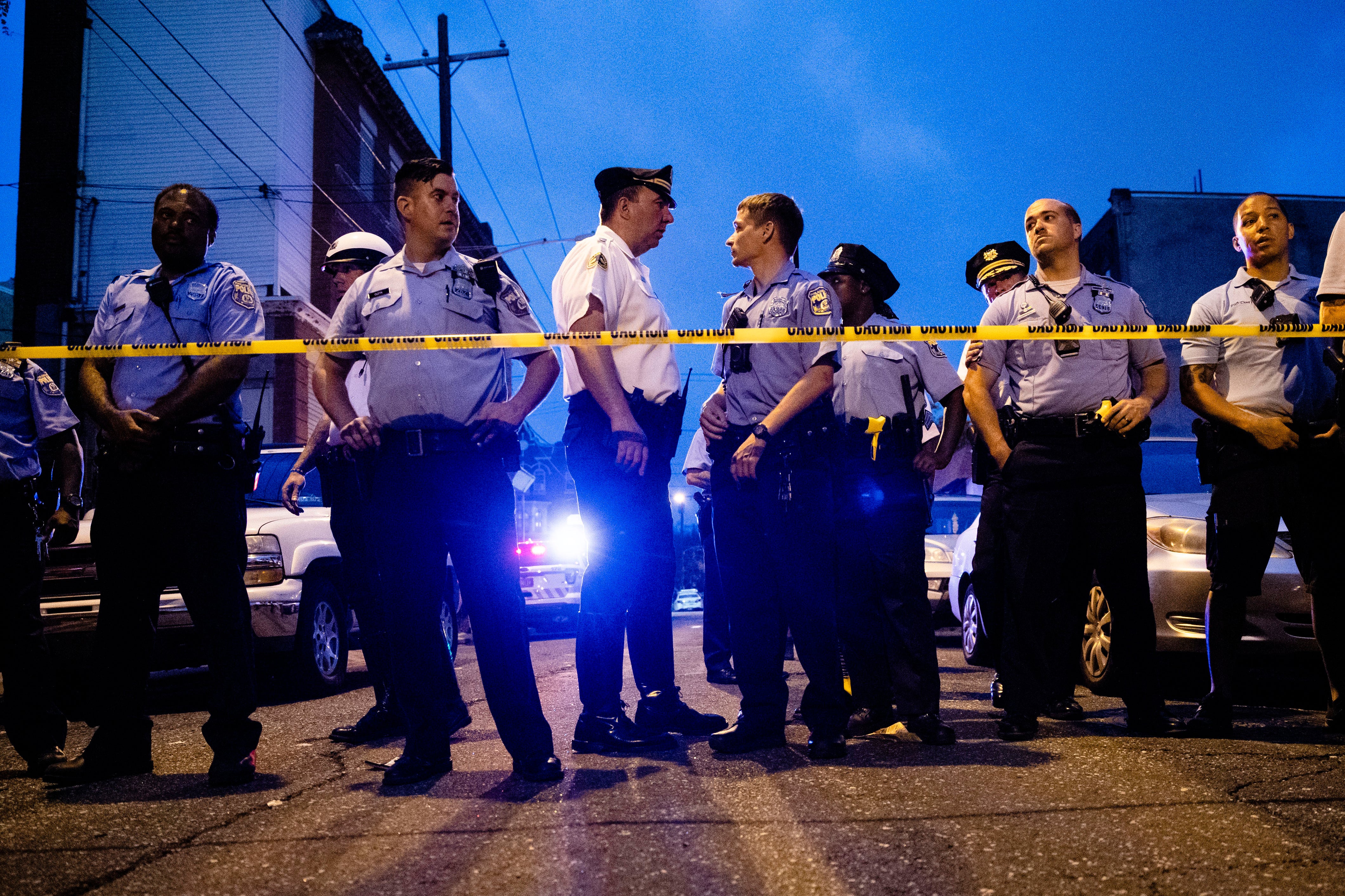 Philadelphia suspect in custody after hours-long ordeal that left 6 officers wounded