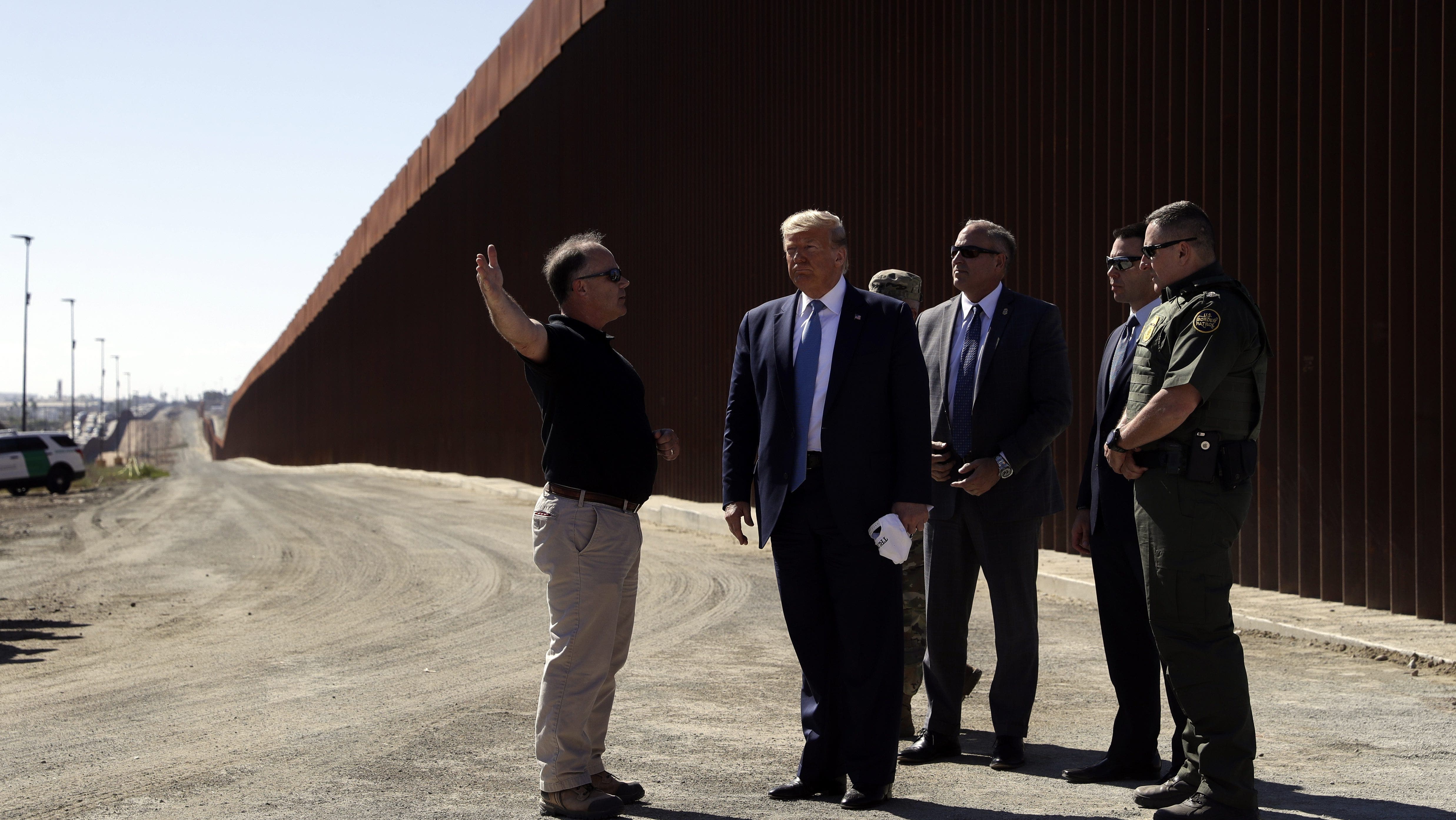 Trump visits border barriers near San Diego: 'This wall can't be ...