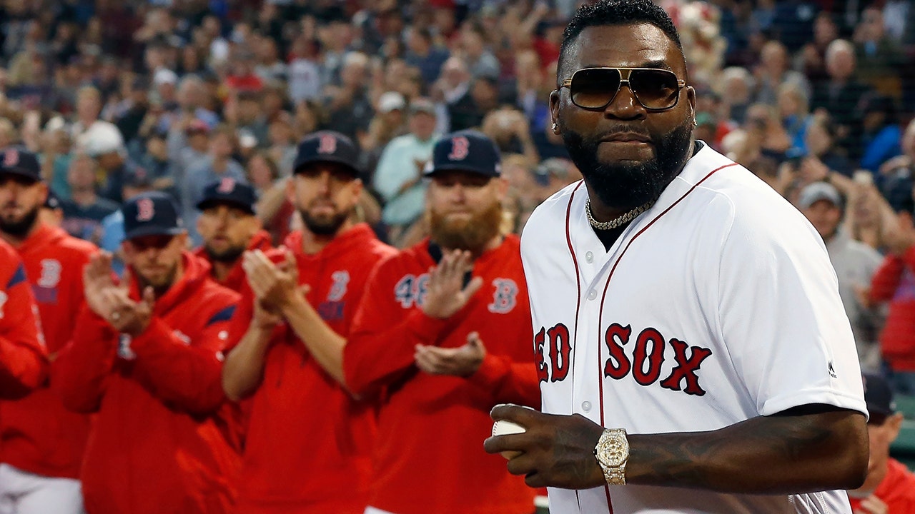 David Ortiz throws first pitch at Boston Red Sox game after recovering from  being shot