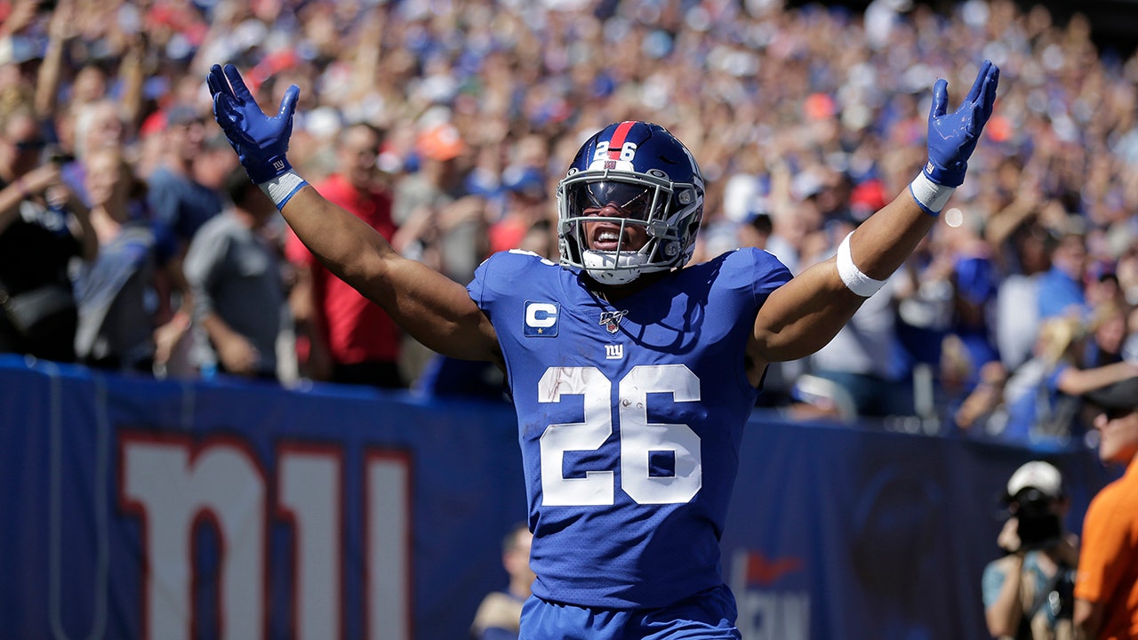 New York Giants running back Saquon Barkley says he has a high