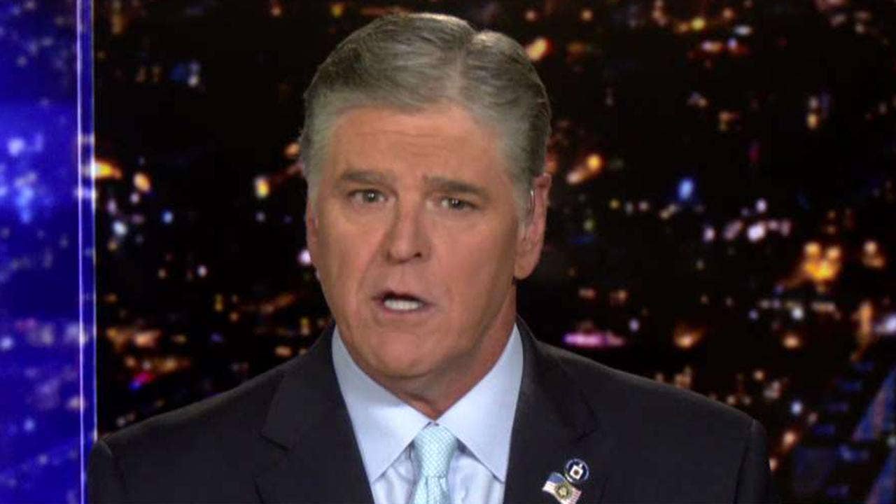 Hannity rips Biden for 'regurgitating the hard-left talking points' of 'extremeÂ socialists' Sanders, AOC