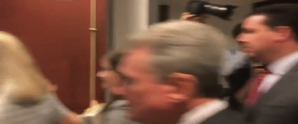 Republicans 'sit in' during closed-door impeachment session, force Schiff to suspend hearing