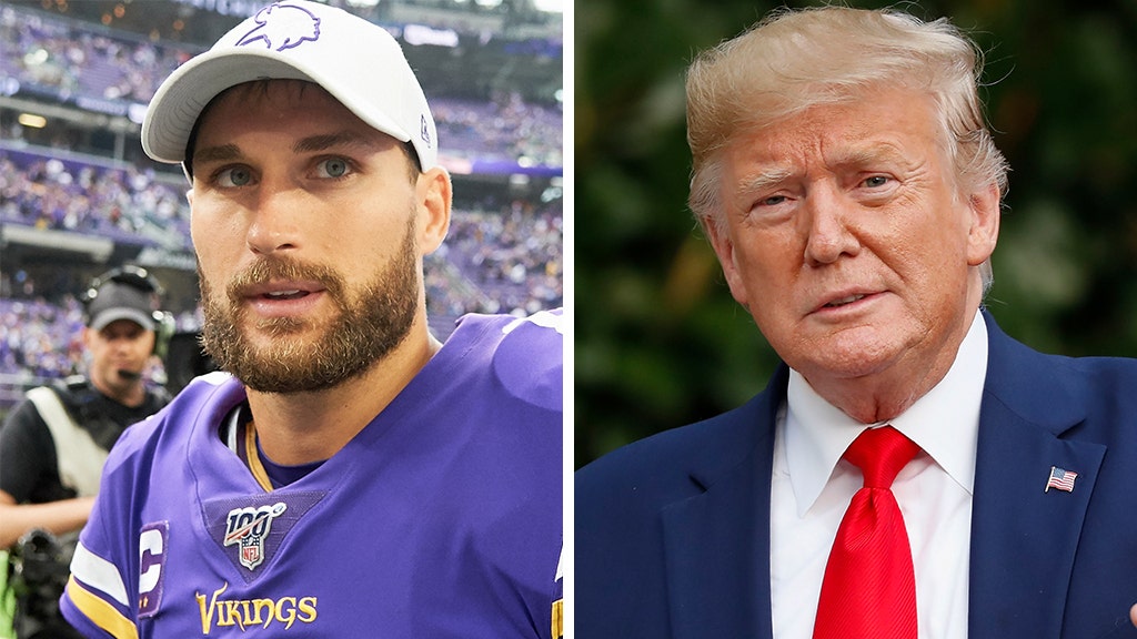 Kirk Cousins plays a round of golf with President Donald Trump