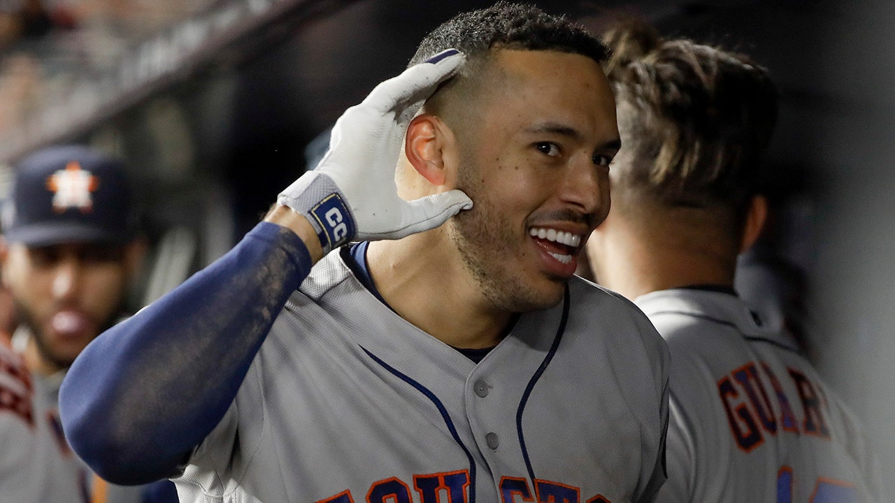 Carlos Correa Astros Player Issued 2019 Players Weekend I am Groot