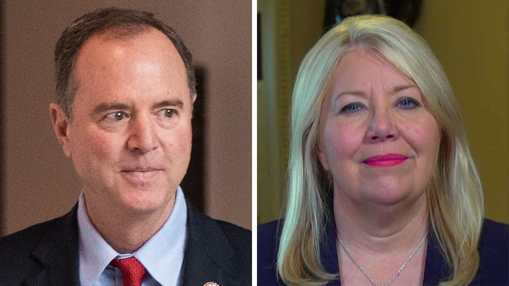 Westlake Legal Group Schiff-Lesko_AP-FOX Lawmaker leading charge to censure Adam Schiff says he's engineering 'total political hit job' on Trump fox-news/us/us-regions/southwest/arizona fox-news/politics/trump-impeachment-inquiry fox-news/politics/house-of-representatives/democrats fox-news/politics/house-of-representatives fox-news/person/donald-trump fox-news/person/adam-schiff fox-news/media/fox-news-flash fox-news/media fox news fnc/media fnc Charles Creitz article 48acc87a-8a1c-539b-86ec-3dc0caea3064