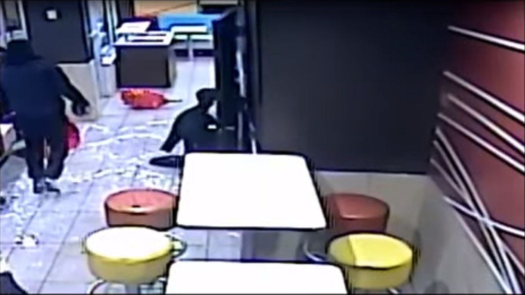 McDonald's employee assaulted with mop bucket, released footage shows ...