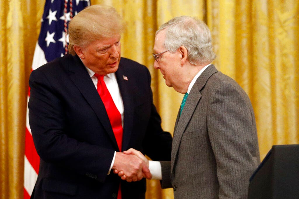 McConnell is silent after Trump’s broad side when former president threatens to get involved in GOP primaries
