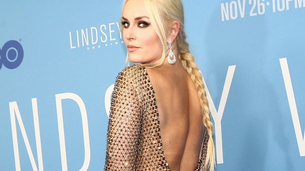 1280px x 720px - Lindsey Vonn dazzles in nude dress at premiere of her new film | Fox News