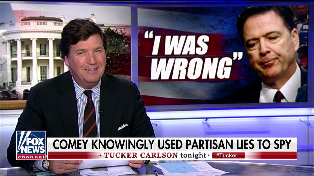 Tucker Carlson: James Comey pitches himself as 'America's moral martyr'